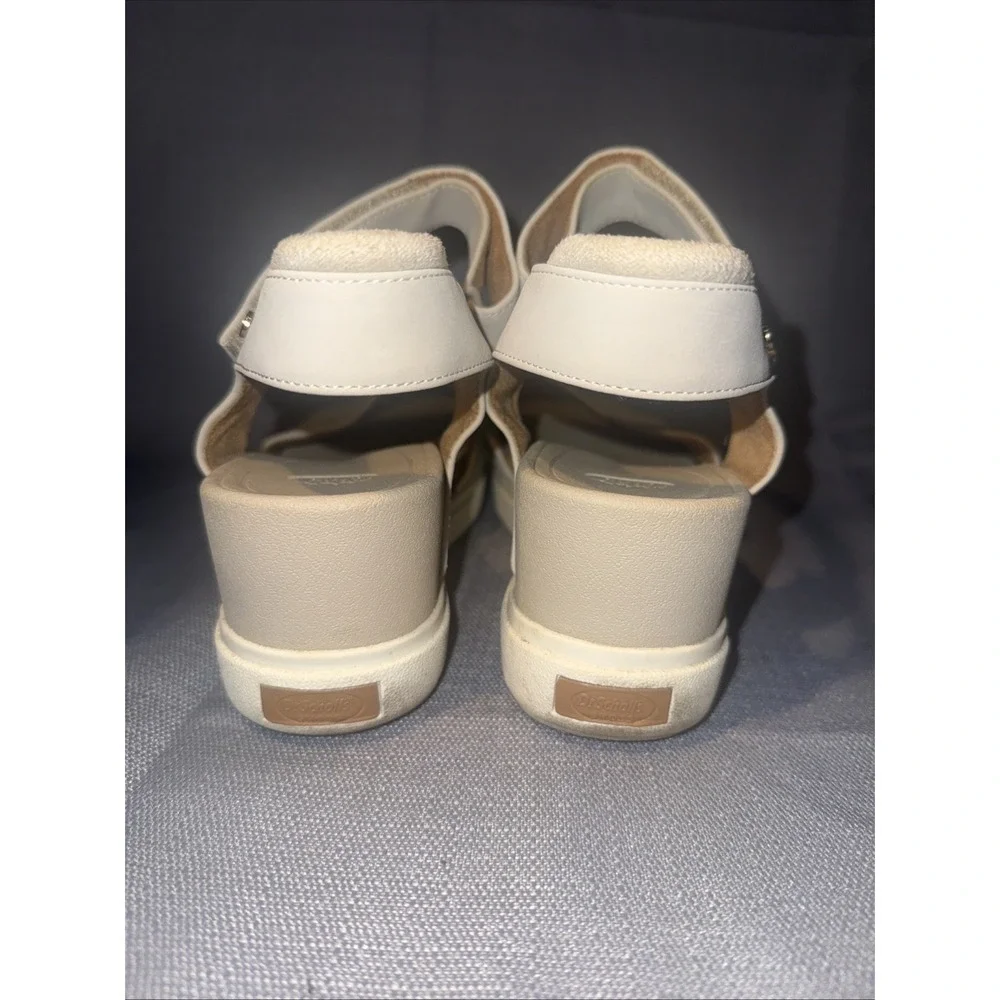 Dr. Scholls Women's SAMM Strappies Sandal Size 9.5 Tan Wedge‎ Heel